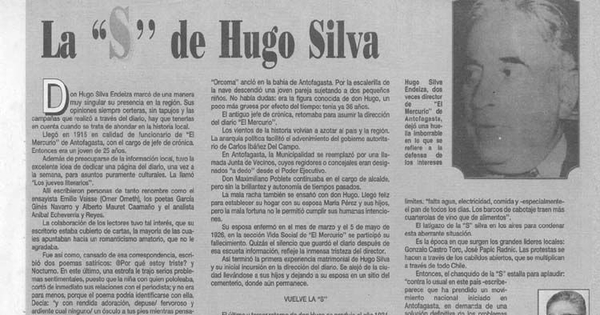 La "S" de Hugo Silva