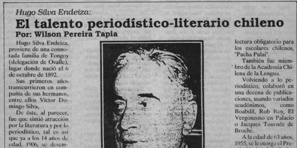 El talento periodístico-literario chileno