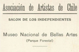 Manifiesto de la Asociación de Artistas de Chile