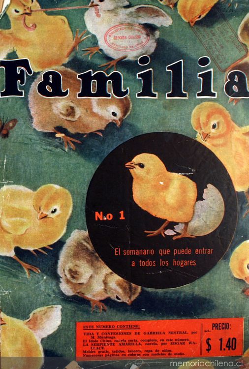 Familia : n° 1-14, 29 de mayo a 28 de agosto de 1935