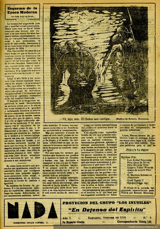 Nada : año 1, no. 2, octubre de 1936