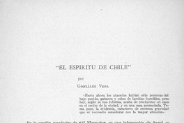 El espíritu de Chile