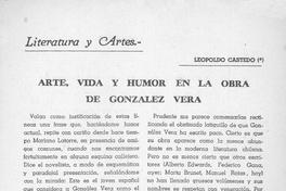 Arte, vida y humor en la obra de González Vera