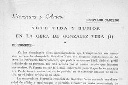 Arte, vida y humor en la obra de González Vera II