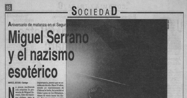 Miguel Serrano y el nazismo esotérico
