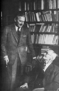 Herman Hesse y Miguel Serrano, Montagnola, en la Suiza Italiana