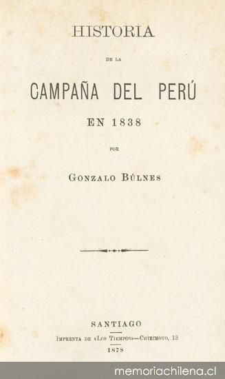 Historia de la Campaña del Perú en 1838