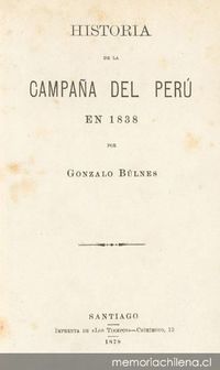 Historia de la Campaña del Perú en 1838