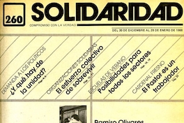 Solidaridad : n° 260-281, enero-diciembre de 1988