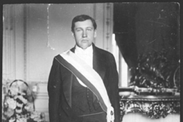 Arturo Alessandri Palma recién elegido Presidente en La Moneda, 1920