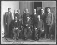 Arturo Alessandri Palma y su gabinete en abril de 1934
