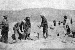 Manejo de explosivos en el mineral de Chuquicamata, 1929