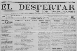 El Despertar de los Trabajadores : n° 1, 10 de enero de 1912 y n° 206, 22 de marzo de 1913