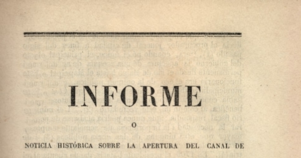 Informe o noticia histórica sobre la apertura del canal de Maipo : formación i progresos de la sociedad