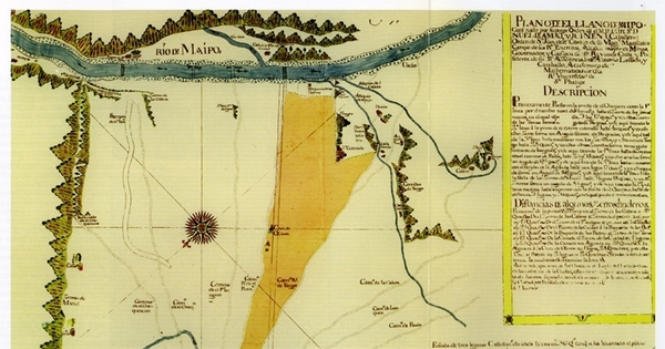 Plano de llano del Maipo