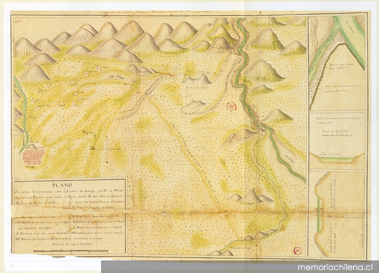 Mapa del piloto del Canal San Carlos