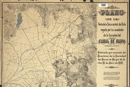 Santiago i sus alrededores : parte de la zona central de Chile regada por los acueductos de la Sociedad del Canal del Maipo, 1902