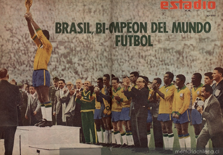 Brasil campeón del mundial de fútbol de 1962