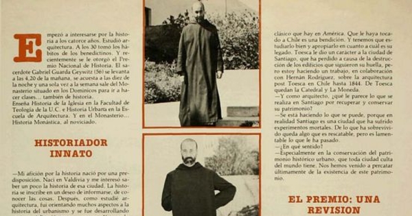 Un Hombre multifacético : padre Gabriel Guarda