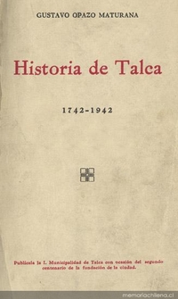 Historia de Talca : 1742-1942