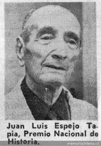 Juan Luis Espejo: Premio Nacional de Historia 1978