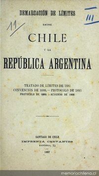 Demarcación de límites entre Chile y la República Argentina