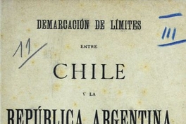 Demarcación de límites entre Chile y la República Argentina