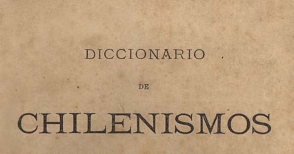 Diccionario de chilenismos
