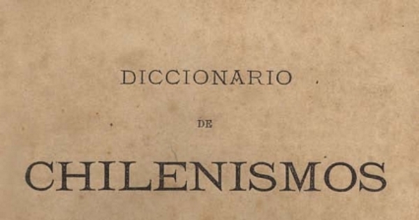 Diccionario de chilenismos