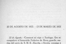 22 de agosto de 1822 - 13 de marzo de 1823