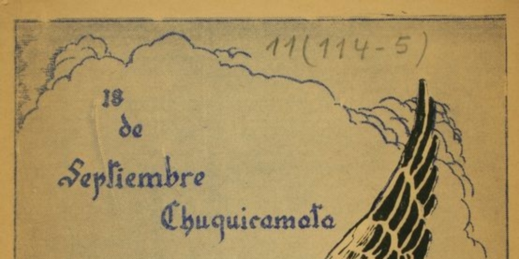 18 de Septiembre, 1810-1950: Programa con que el pueblo de Chuchicamata celebrará el 140 Aniversario de nuestra Independencia Nacional