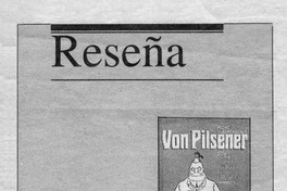 Von Pilsener, primer personaje de la historieta chilena