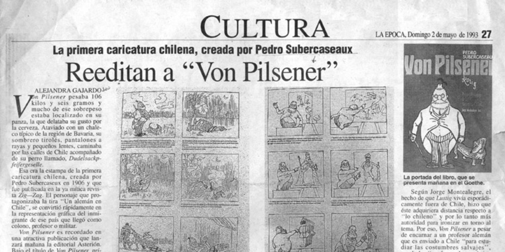 Reeditan a "Von Pilsener"