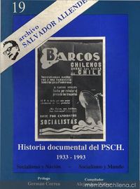 Historia documental del PSCH : 1933-1993 : socialismo y nación-socialismo y mundo