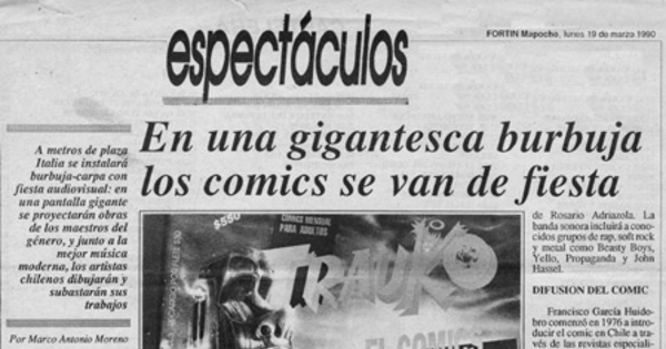 En una gigantesca burbuja los comics se van de fiesta