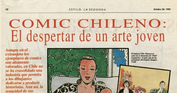 Comic chileno : el despestar de un arte joven