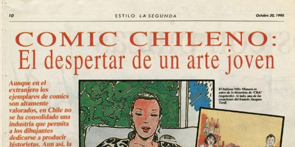 Comic chileno : el despestar de un arte joven