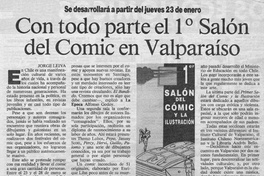 Con todo parte el 1er Salón del Cómic en Valparaíso