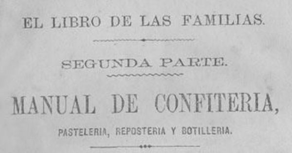 Manual de confitería, pastelería, repostería y botillería