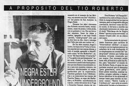 La negra Ester y el underground chileno