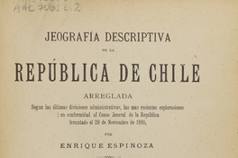 Jeografía descriptiva de la República de Chile