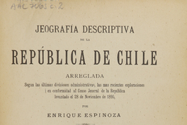 Jeografía descriptiva de la República de Chile