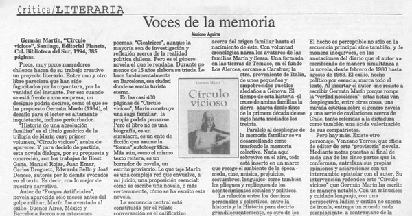 Voces de la memoria