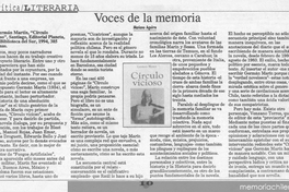 Voces de la memoria