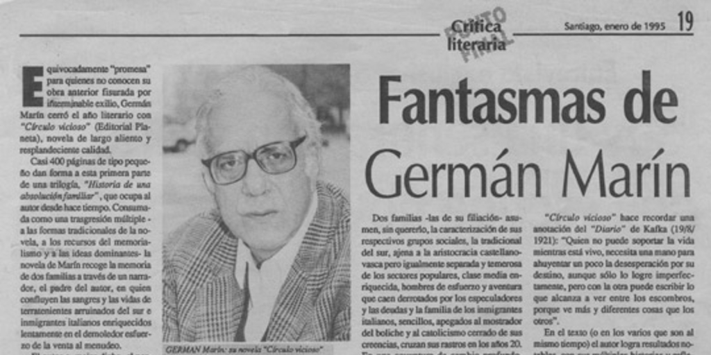 Fantasmas de Germán Marín