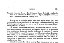 Sociedad y población rural en la formación de Chile actual, La Ligua 1700-1850