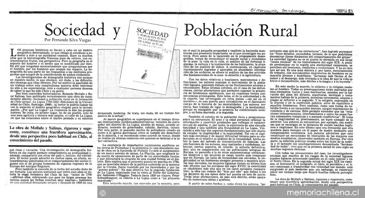 Sociedad y población rural