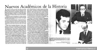 Nuevos académicos de la Historia