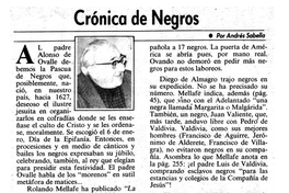 Crónica de negros