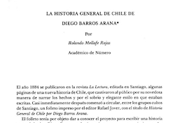 La historia de Chile de Diego Barros Arana